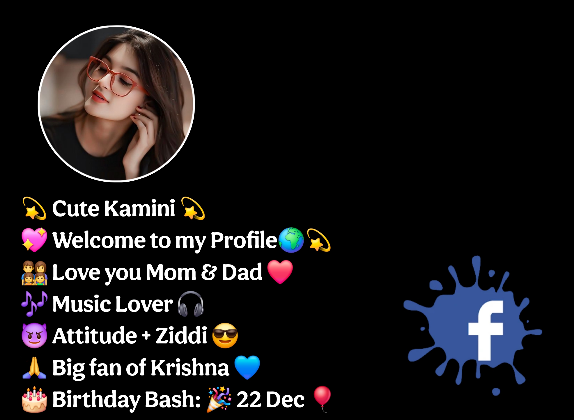Facebook Bio For Girls