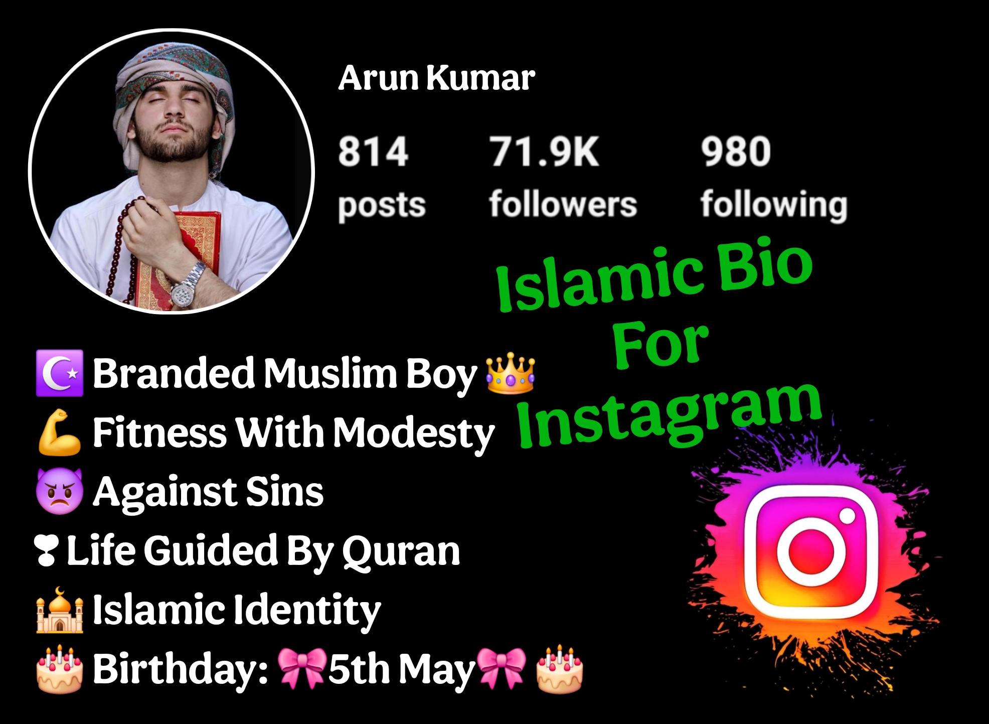 Islamic Bio For Instagram