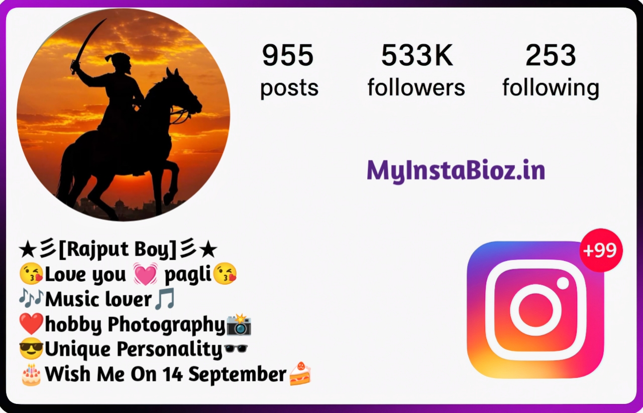 Rajput Bio For Instagram