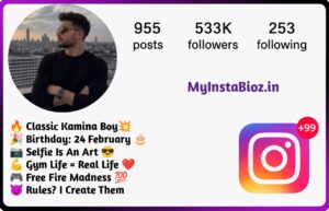 Trending Instagram Bio For Boys